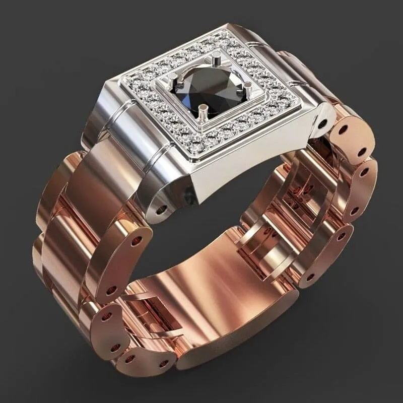 14K Natural 1 Carat Sapphire Unisex Box Ring