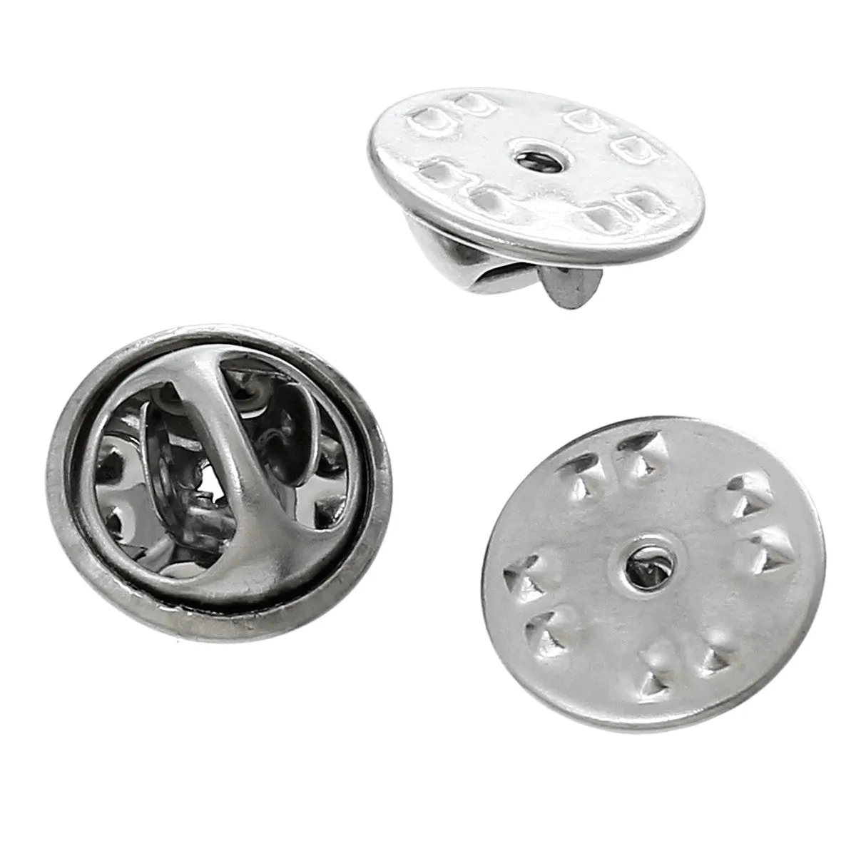 20 Pcs Stainless Steel Comfort Fit Butterfly Clutch Metal Pin Backs Replacement