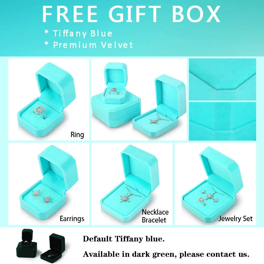 3D Cube Birthstone February Amethyst Necklace Pendant Women Girls Jewelry Birthday Gift Sterling Silver