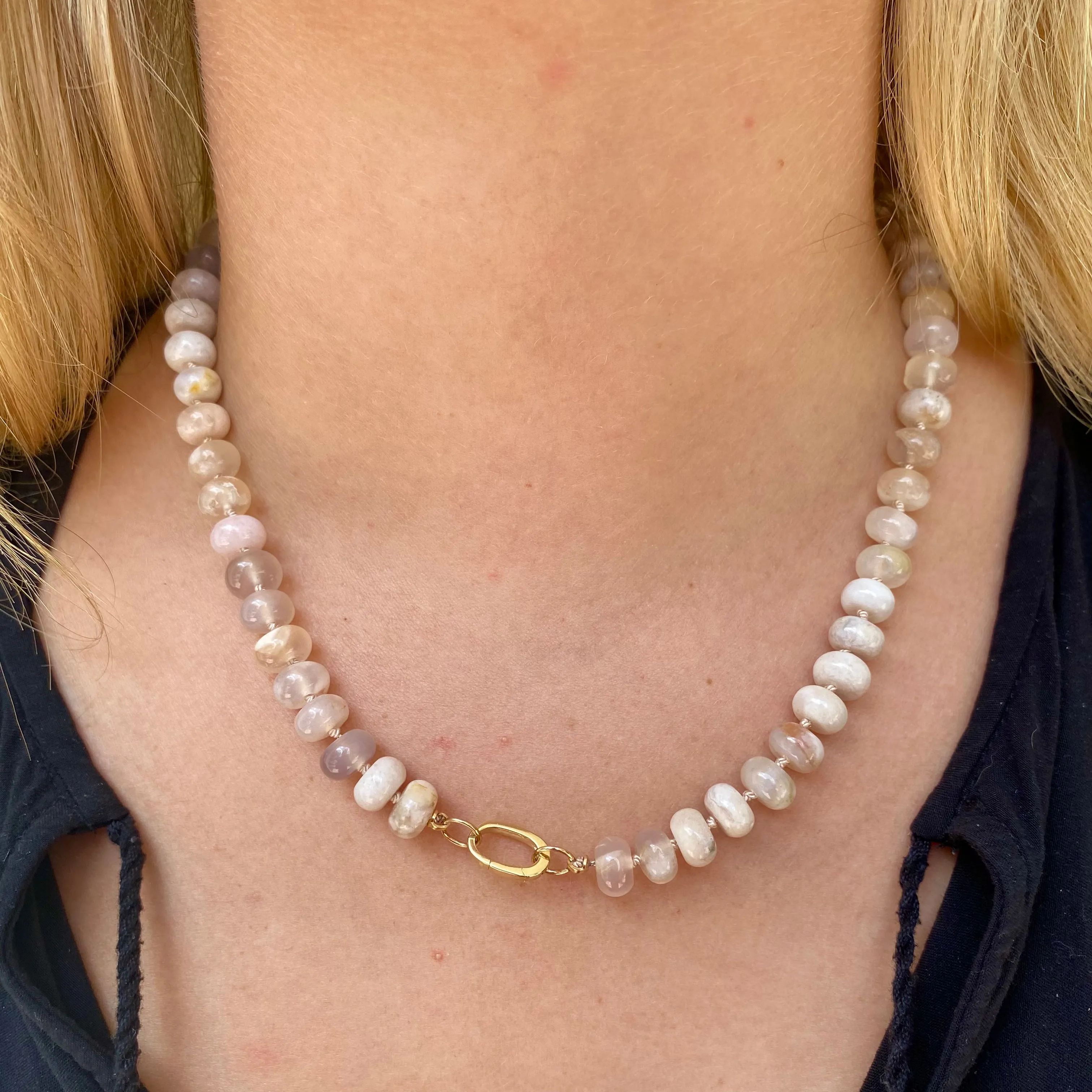 Agate Gemstone Bead Necklace