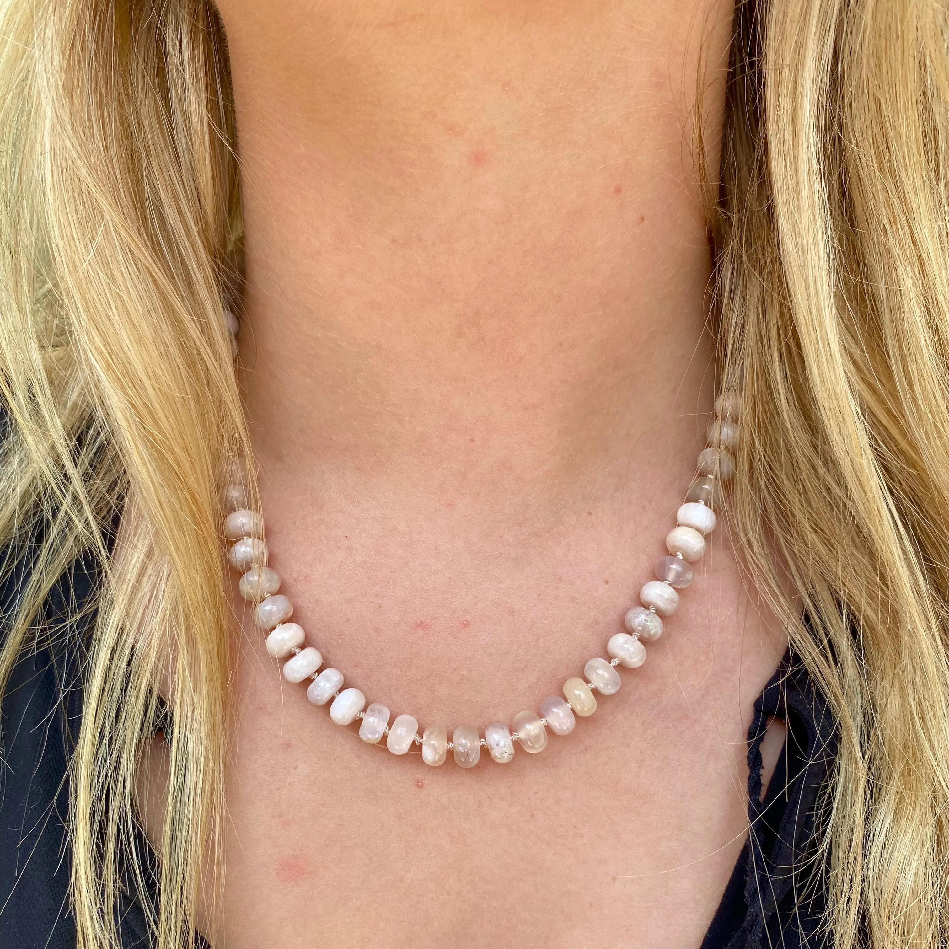 Agate Gemstone Bead Necklace