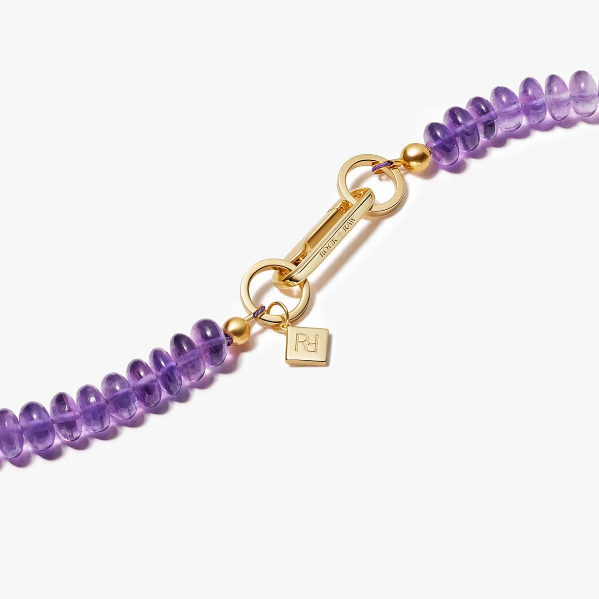 AMETHYST CANDY BEAD NECKLACE