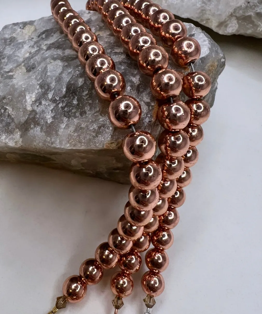 Bundle of Hematite Love - Gold