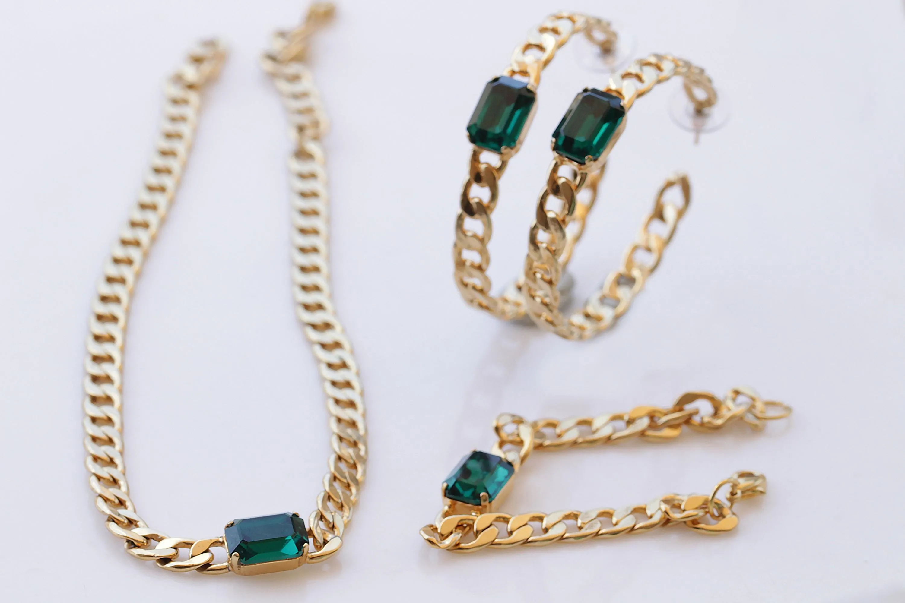 Chunky Emerald Necklace