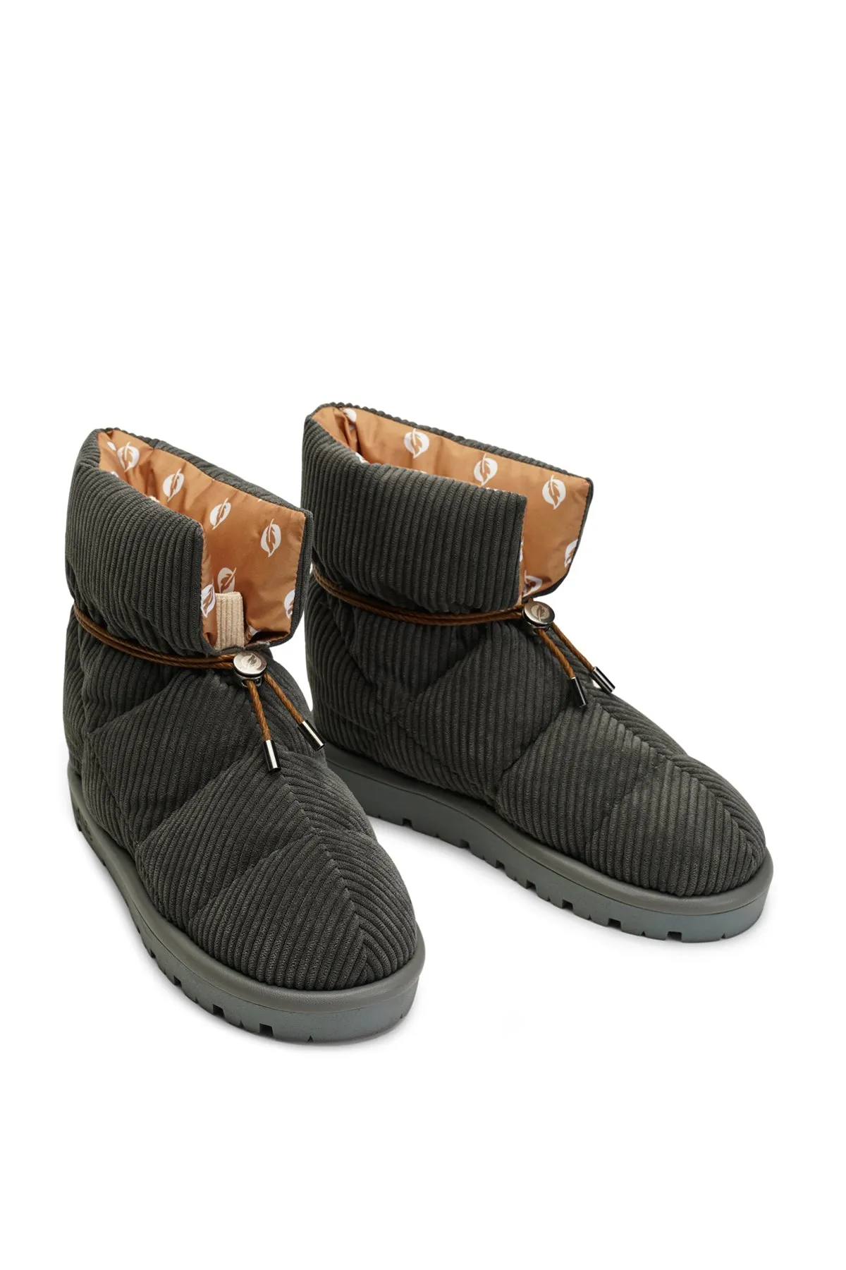 Cord Grey Pillow Boot