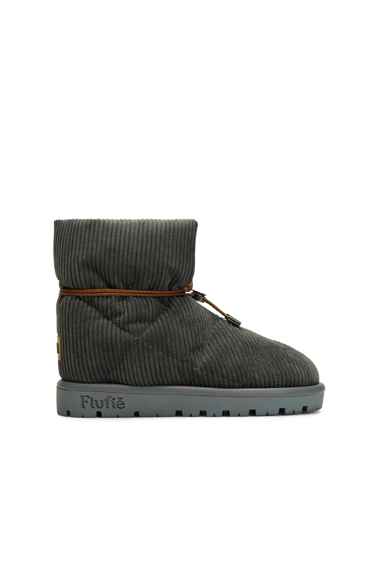 Cord Grey Pillow Boot