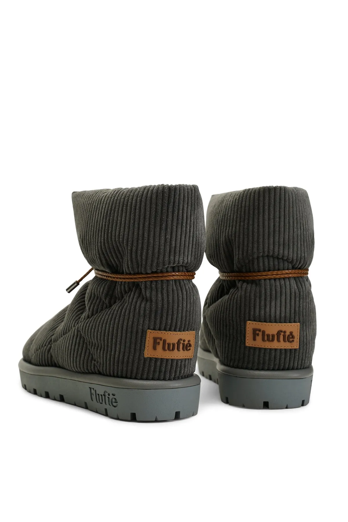 Cord Grey Pillow Boot