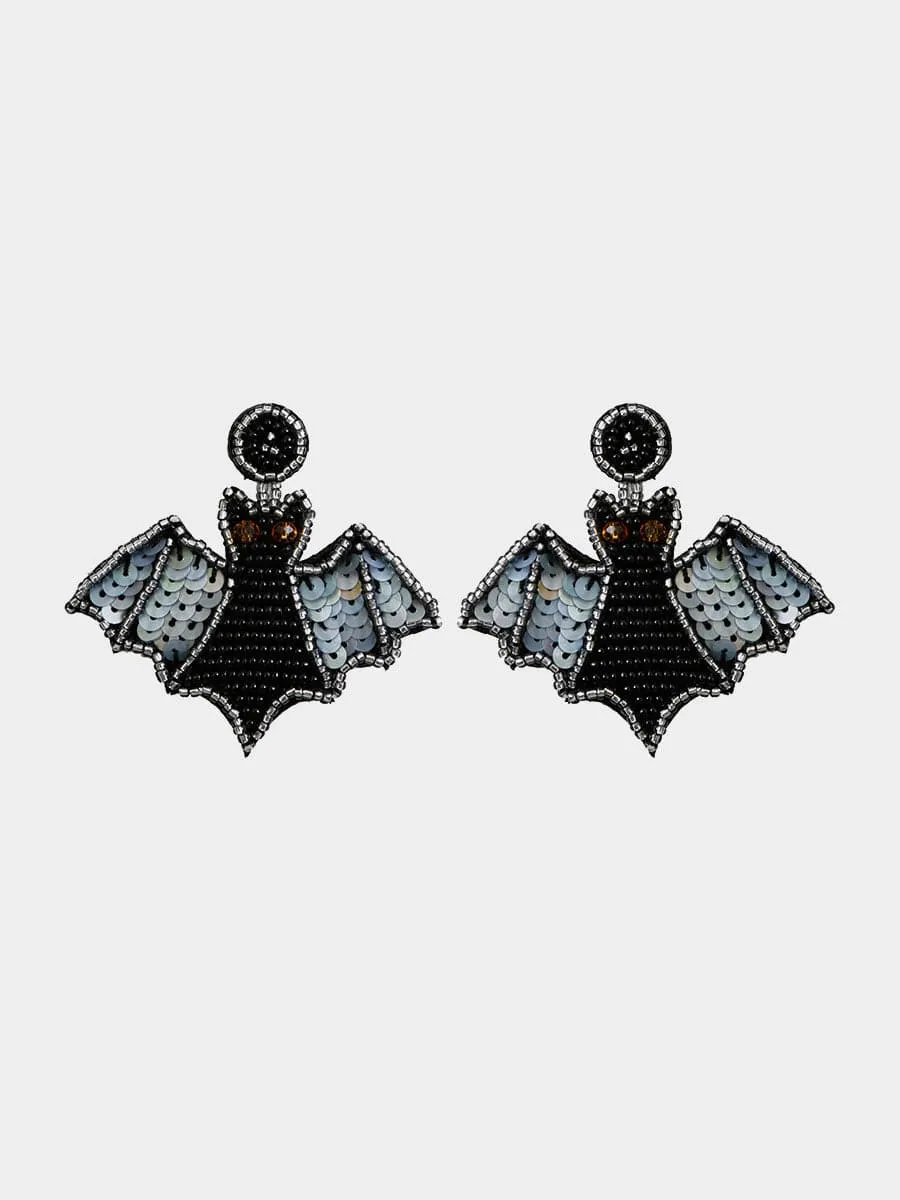 Creative Bat Halloween Earrings MSE00157