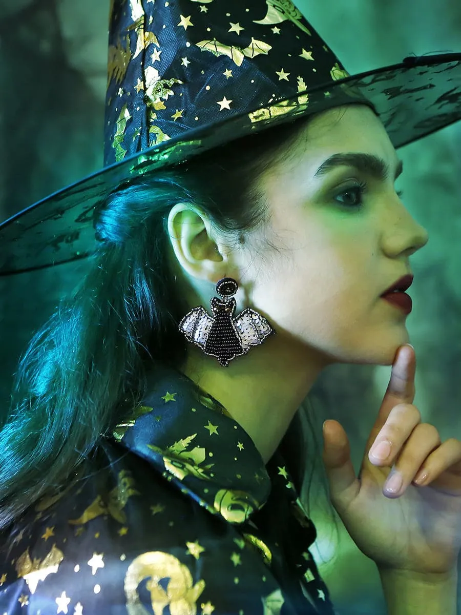 Creative Bat Halloween Earrings MSE00157