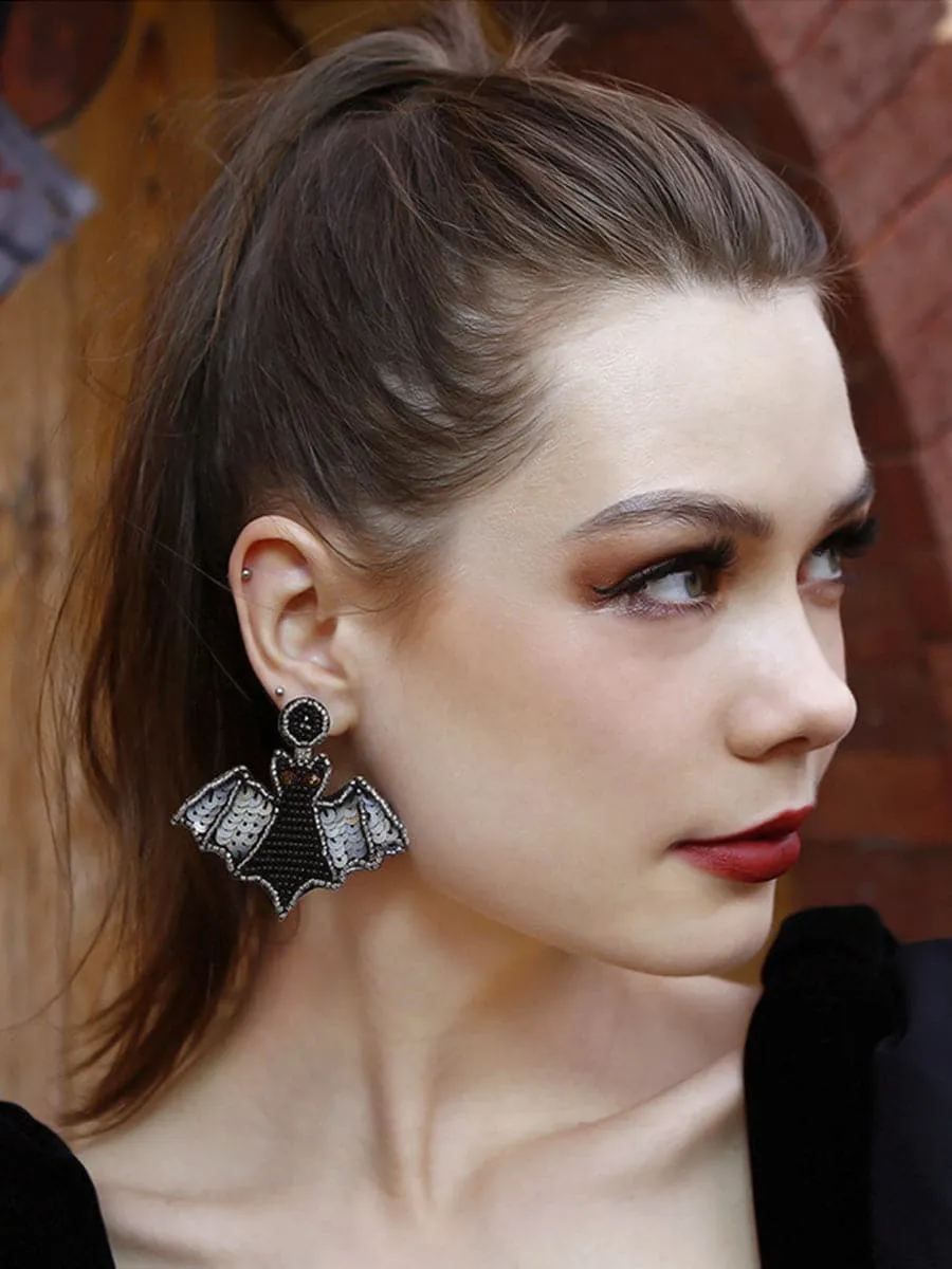 Creative Bat Halloween Earrings MSE00157
