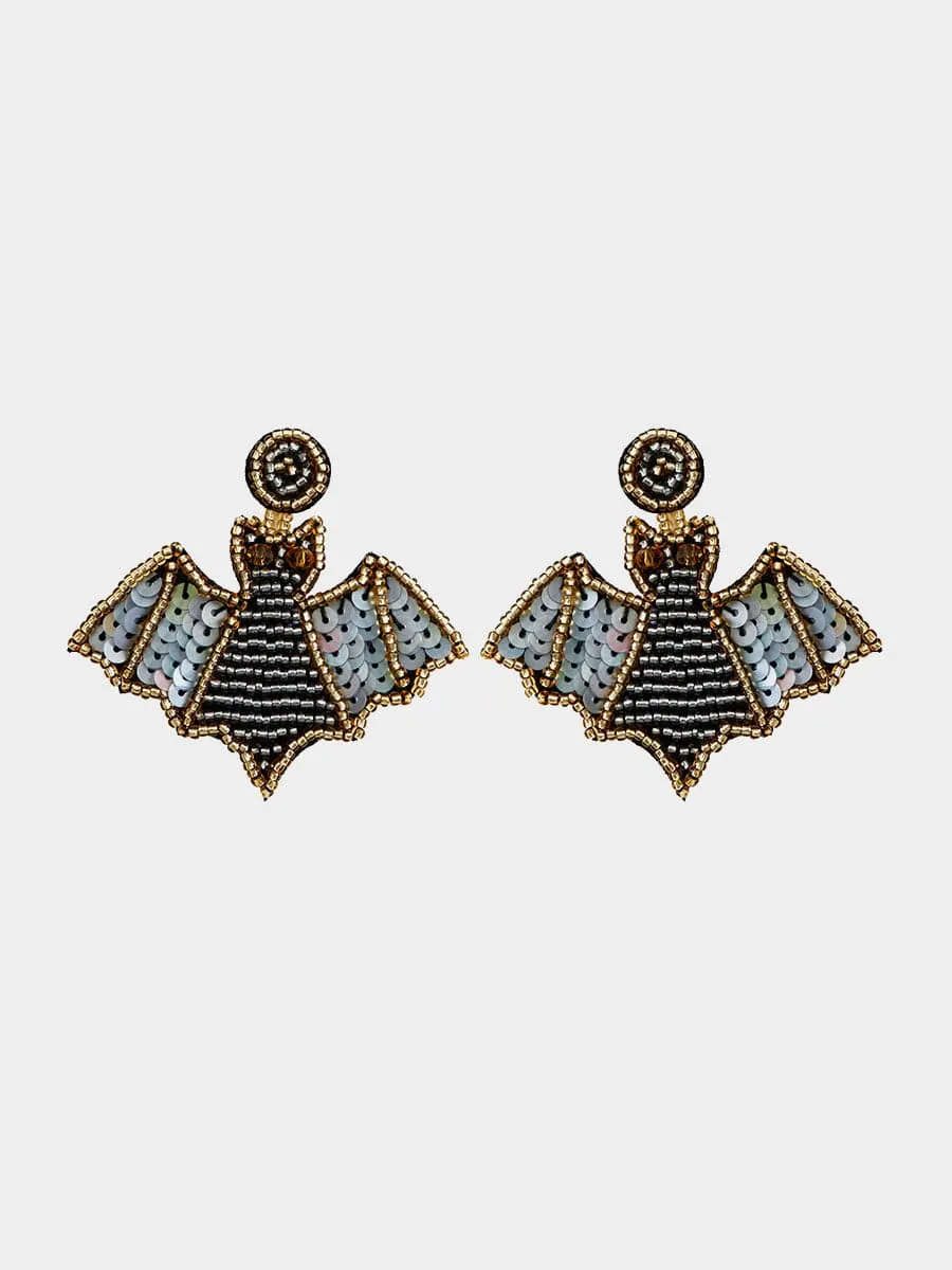 Creative Bat Halloween Earrings MSE00157