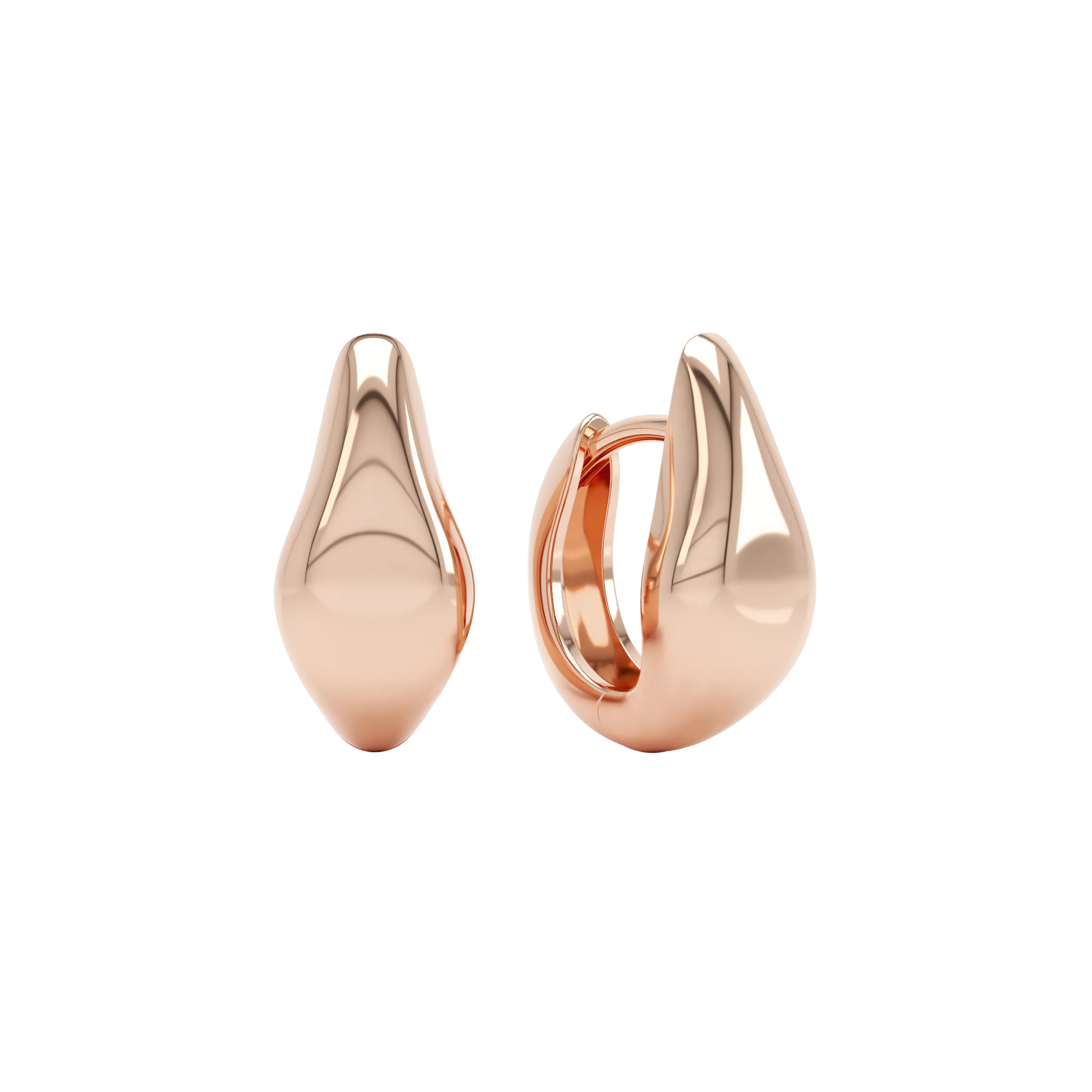 Curve polished huggies