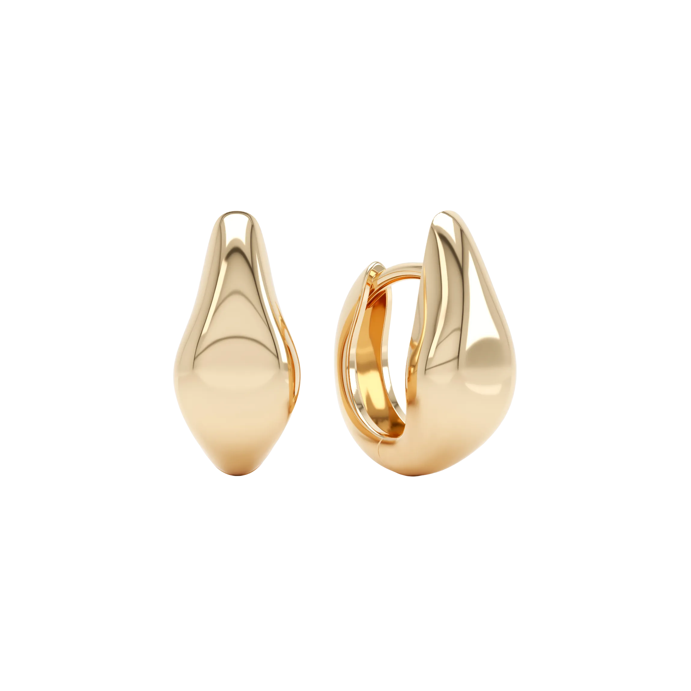 Curve polished huggies