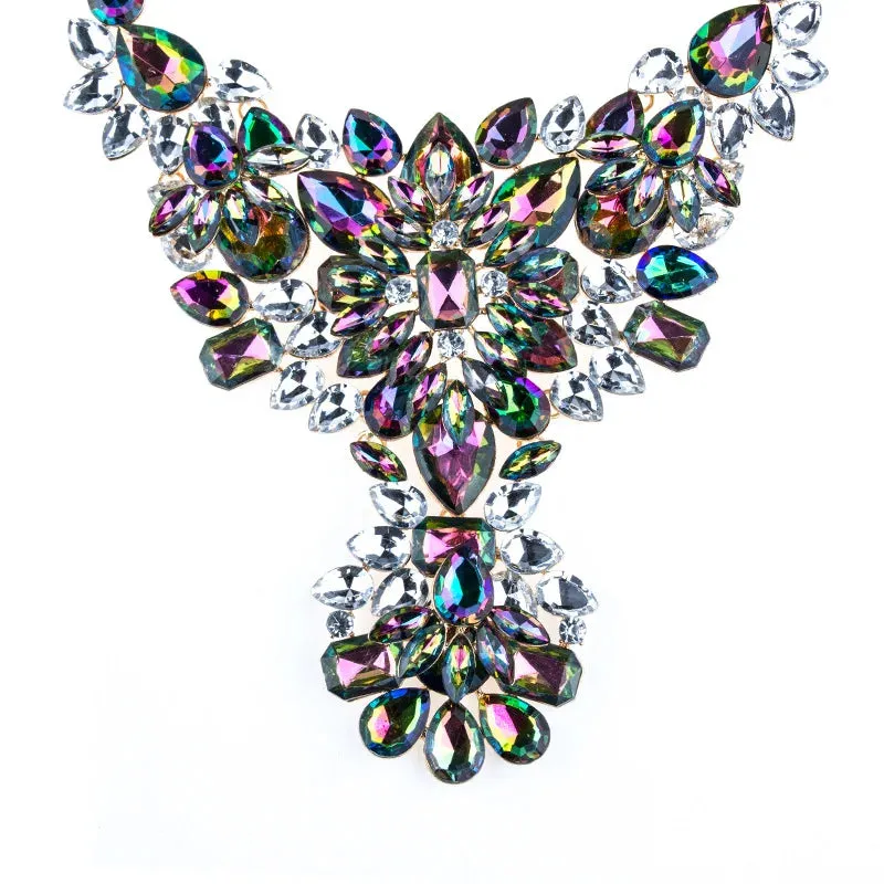 Dazzler Crystal Choker Statement Necklace