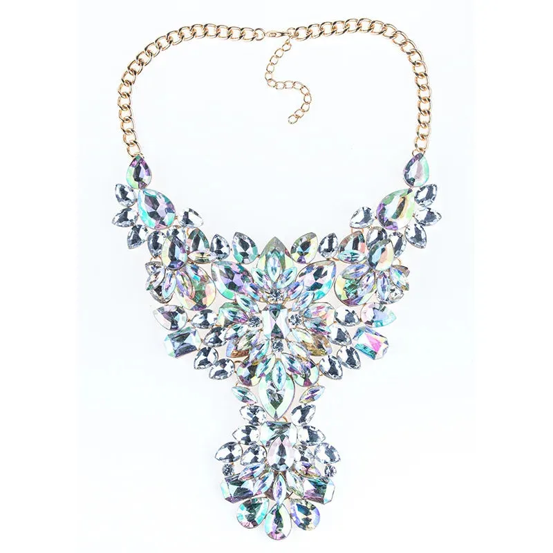 Dazzler Crystal Choker Statement Necklace