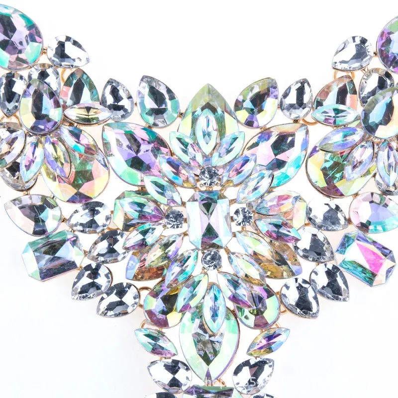 Dazzler Crystal Choker Statement Necklace