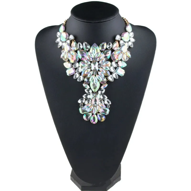 Dazzler Crystal Choker Statement Necklace