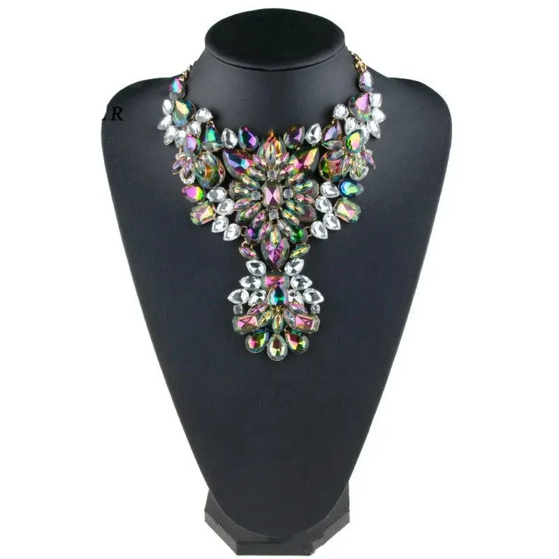 Dazzler Crystal Choker Statement Necklace