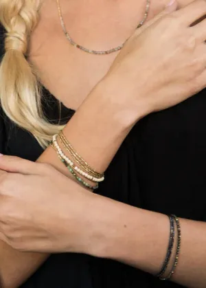 Delicate Stone Necklace/ Bracelet