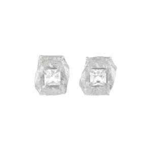 Deti White Sapphire Argenti Earrings