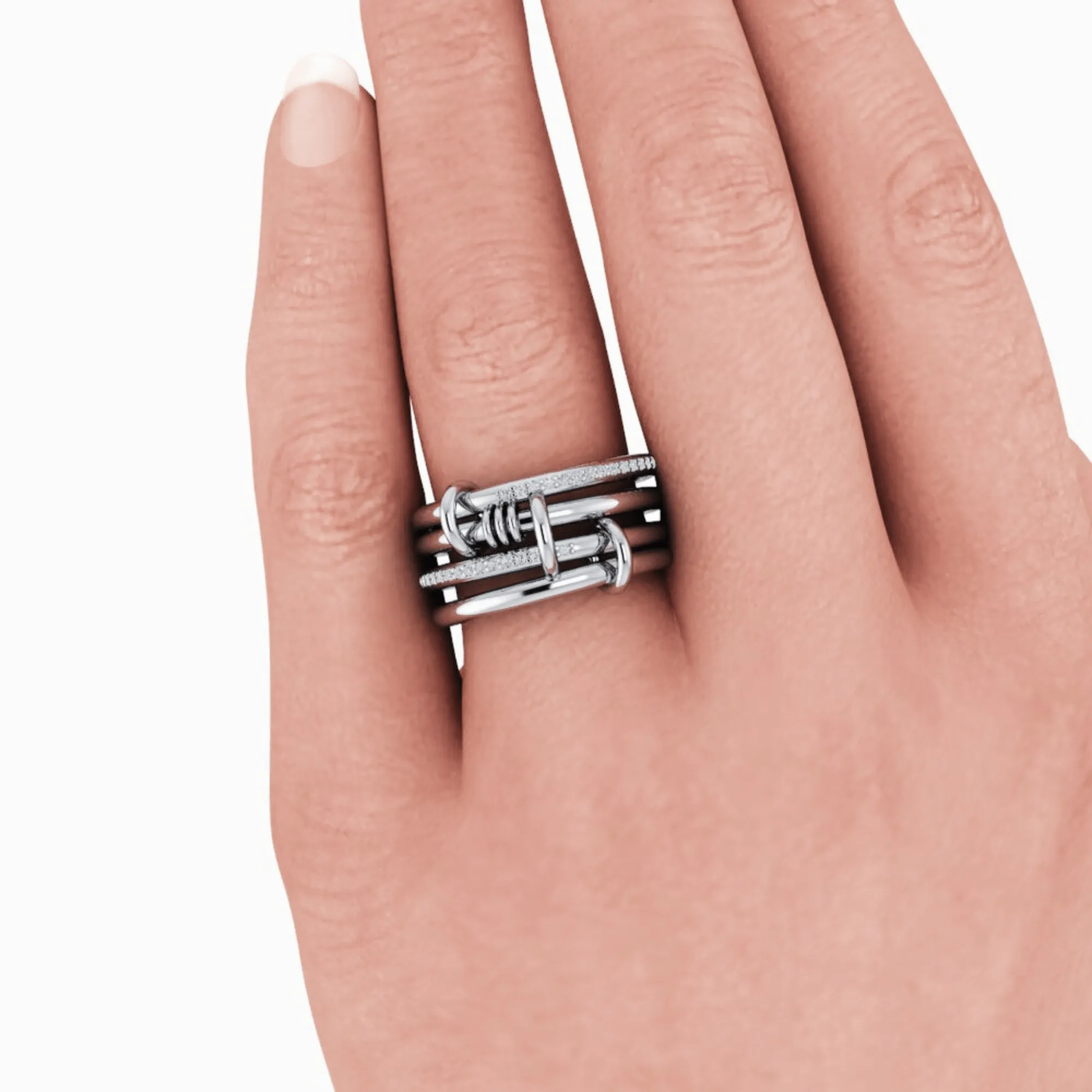 Diamond Connected Rings No. 6