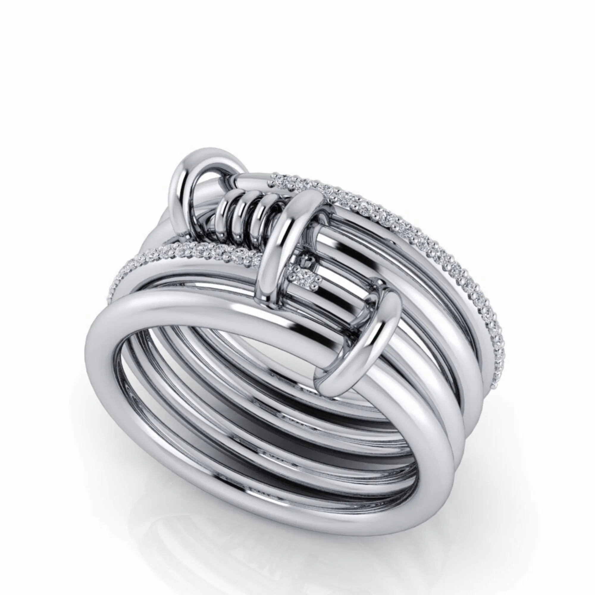 Diamond Connected Rings No. 6