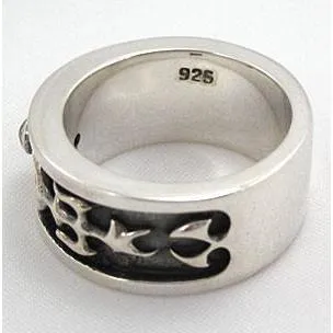 Diamond Silver Tribal Rings