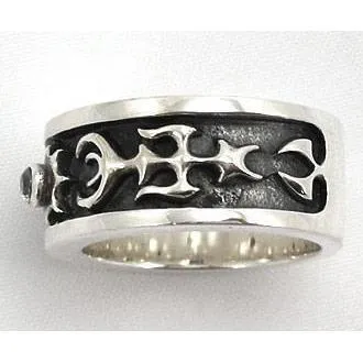 Diamond Silver Tribal Rings