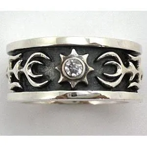 Diamond Silver Tribal Rings