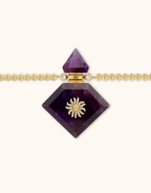 Donna - Amethyst Vial Necklace
