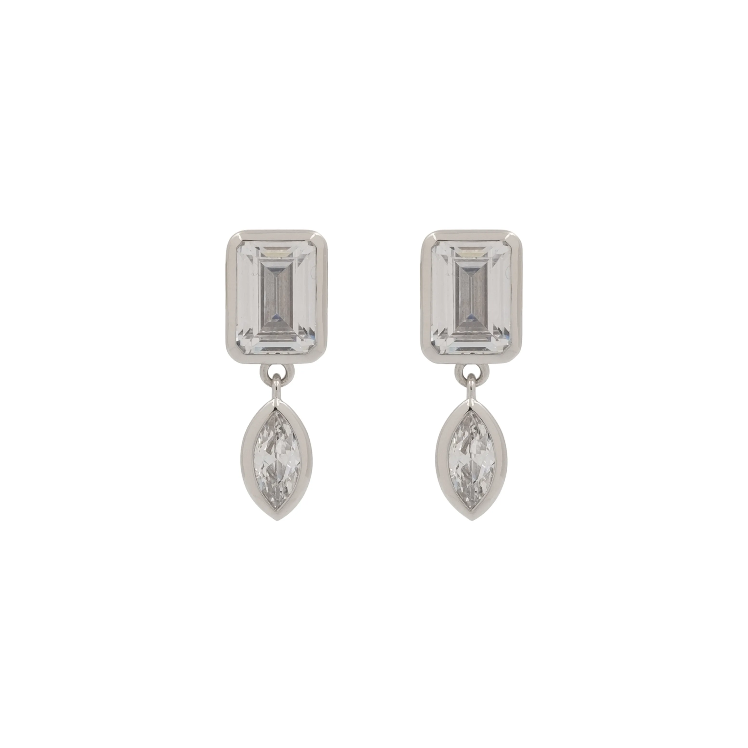EMERALD-MARQUISE DROP EARRINGS