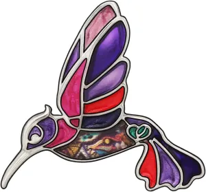 Enamel Zinc Alloy Fashion Hummingbird Brooches Pins Birds Rhinestone Jewelry for Women Teens Girls Charms Party Gifts