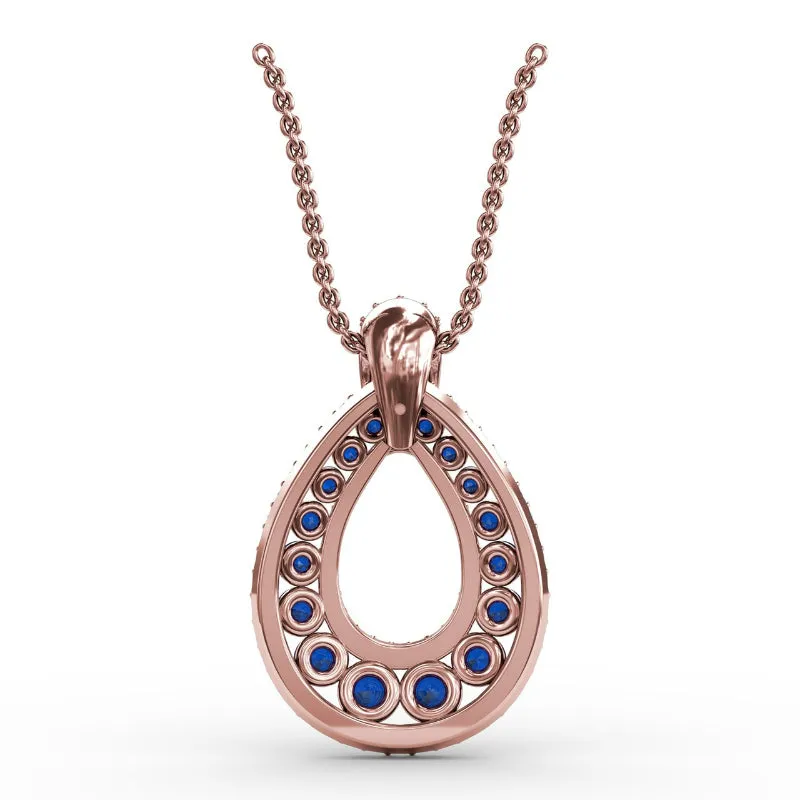 Fana Steal The Spotlight Sapphire and Diamond Pendant