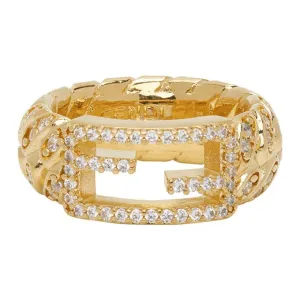 Fendi Gold Logo Ring