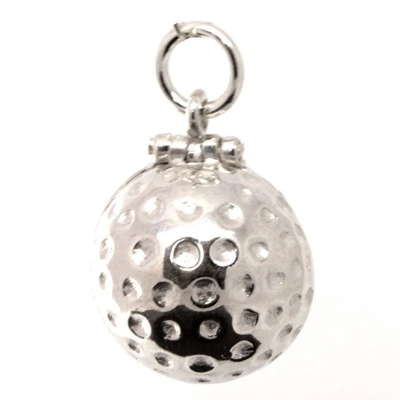 Gold Golf Ball Charm