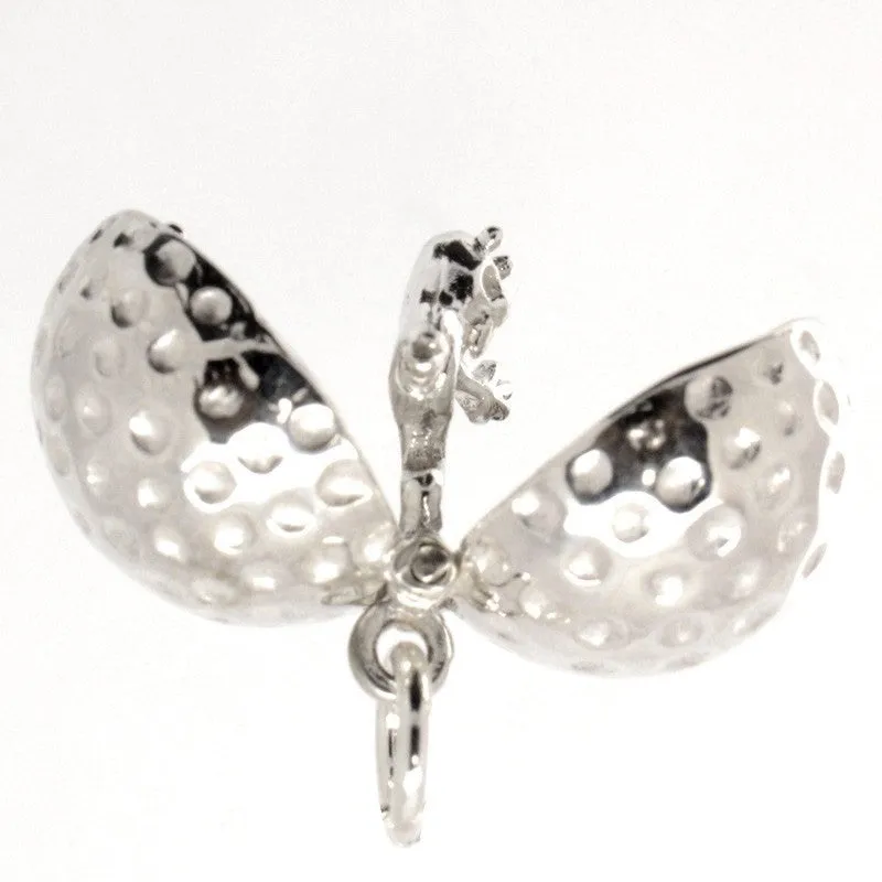 Gold Golf Ball Charm
