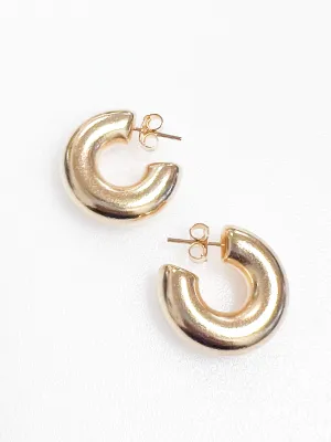 Harper - Chunky Gold Hoop Earrings