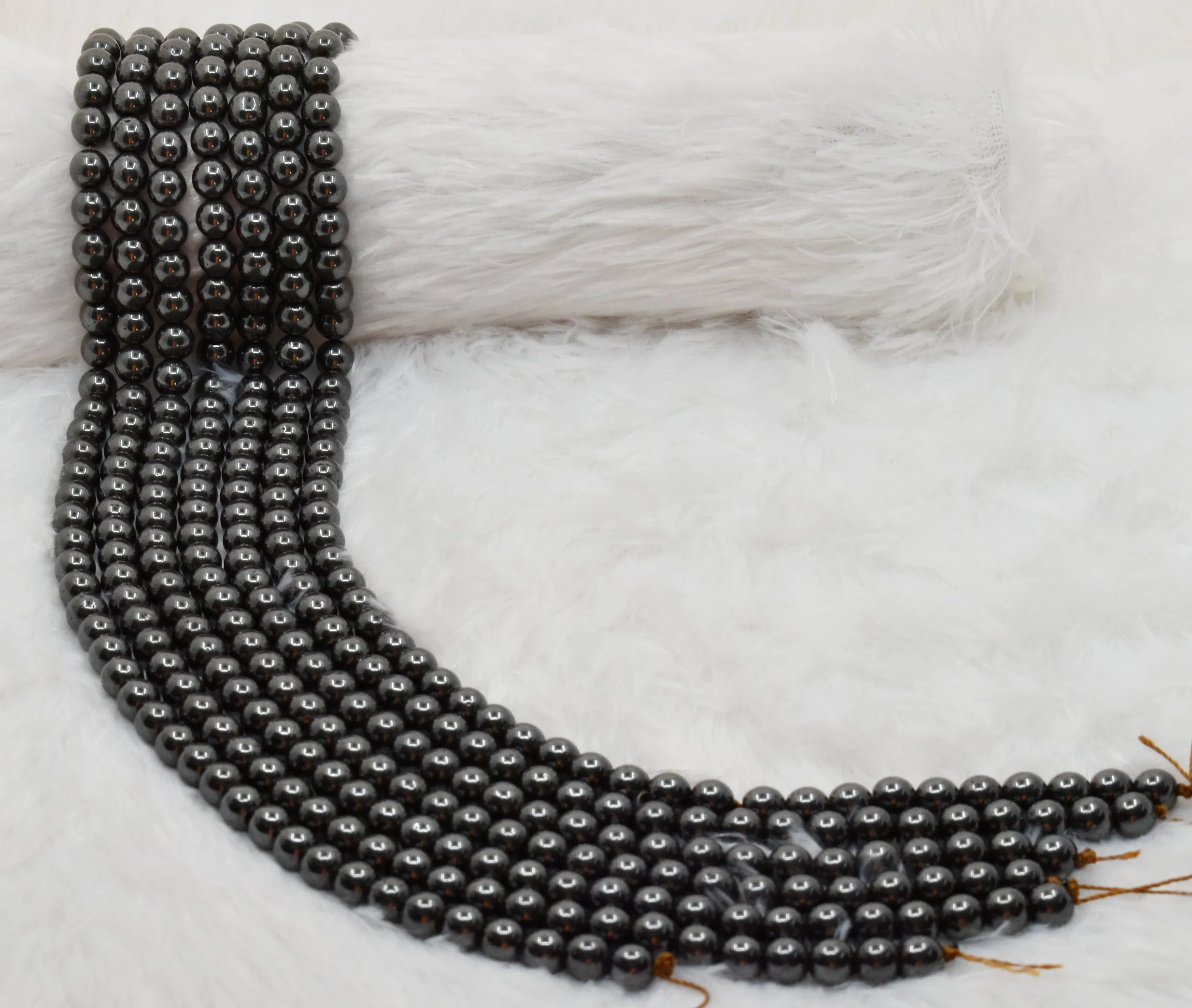 Hematite Beads, Natural Round Crystal Beads 4mm to 12mm