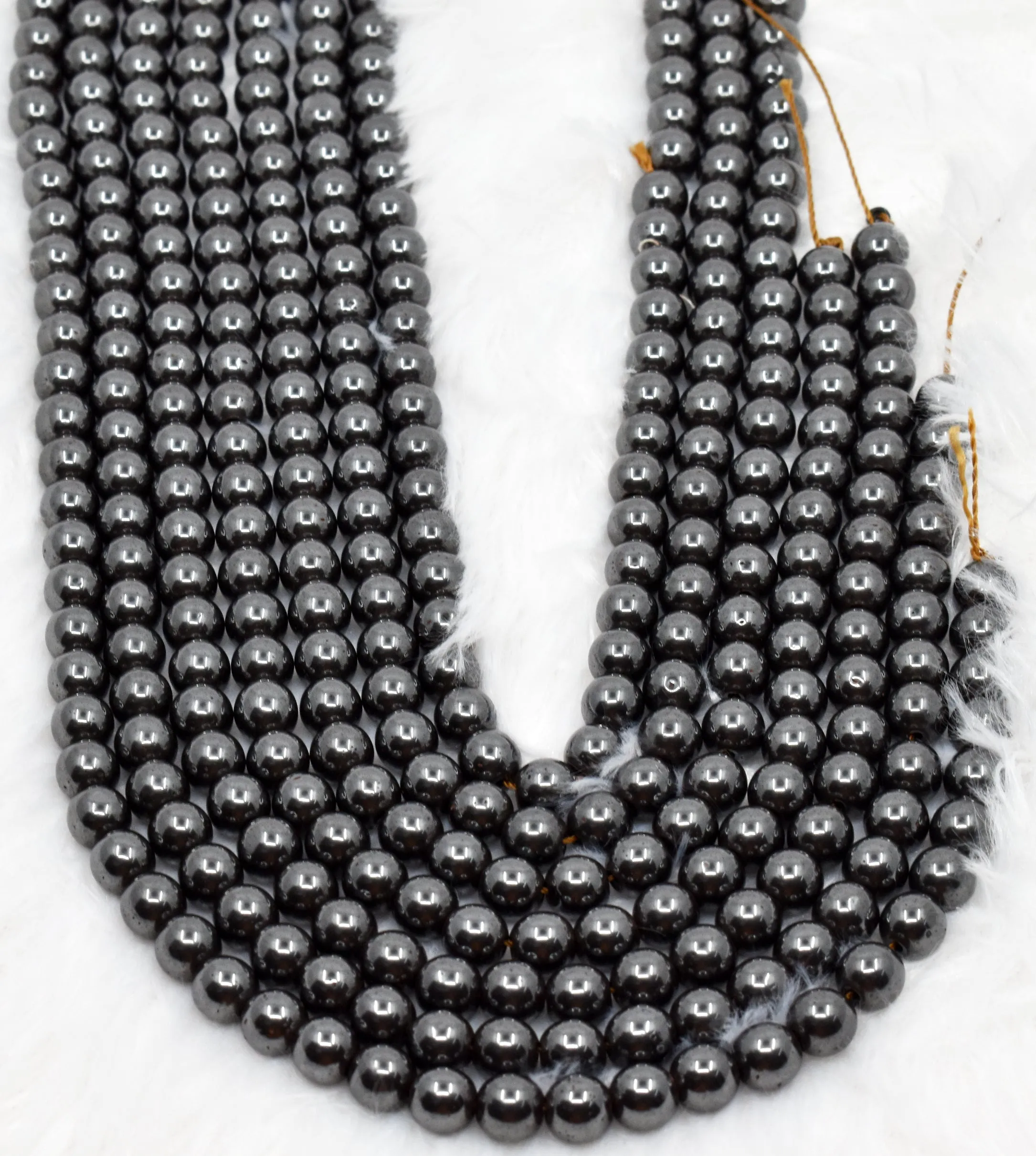 Hematite Beads, Natural Round Crystal Beads 4mm to 12mm