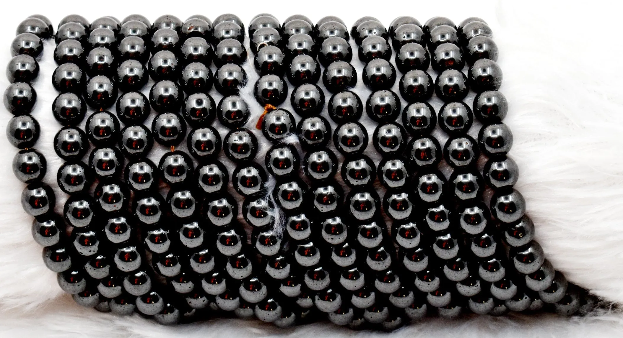 Hematite Beads, Natural Round Crystal Beads 4mm to 12mm
