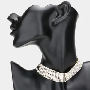 iLLASPARKZ Embellished Rhinestone Choker Necklace