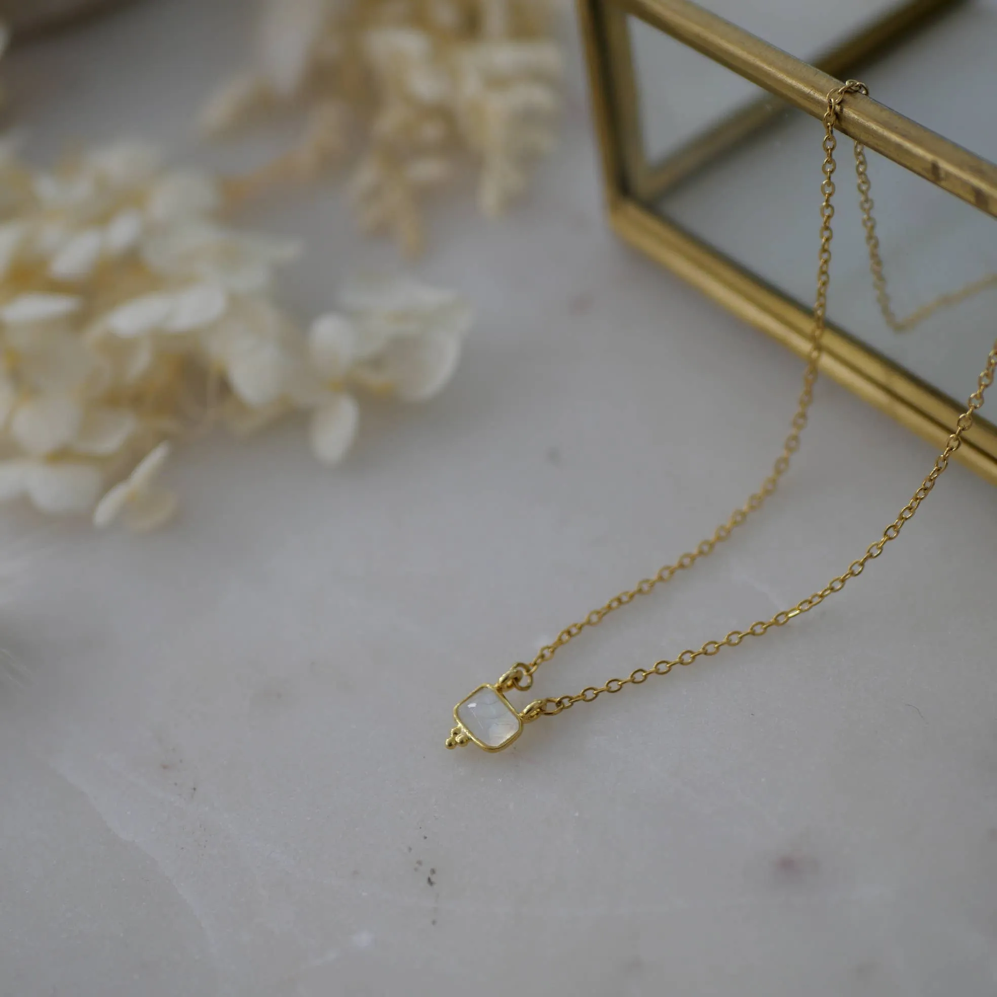 Kalpana Amethyst Boho Necklace Gold
