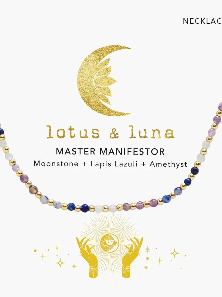 Lotus & Luna Master Manifestor 2mm Beaded Healing Necklace