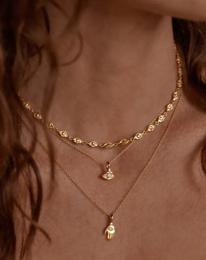 Lucky Eyes Choker Gold