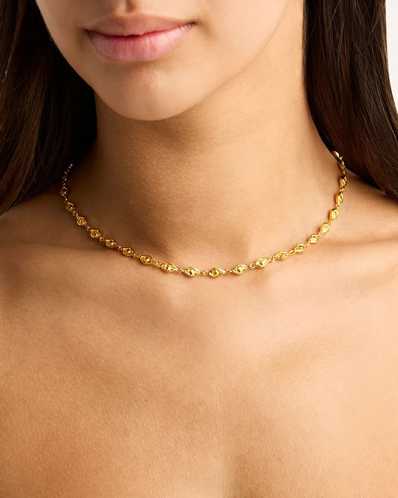 Lucky Eyes Choker Gold