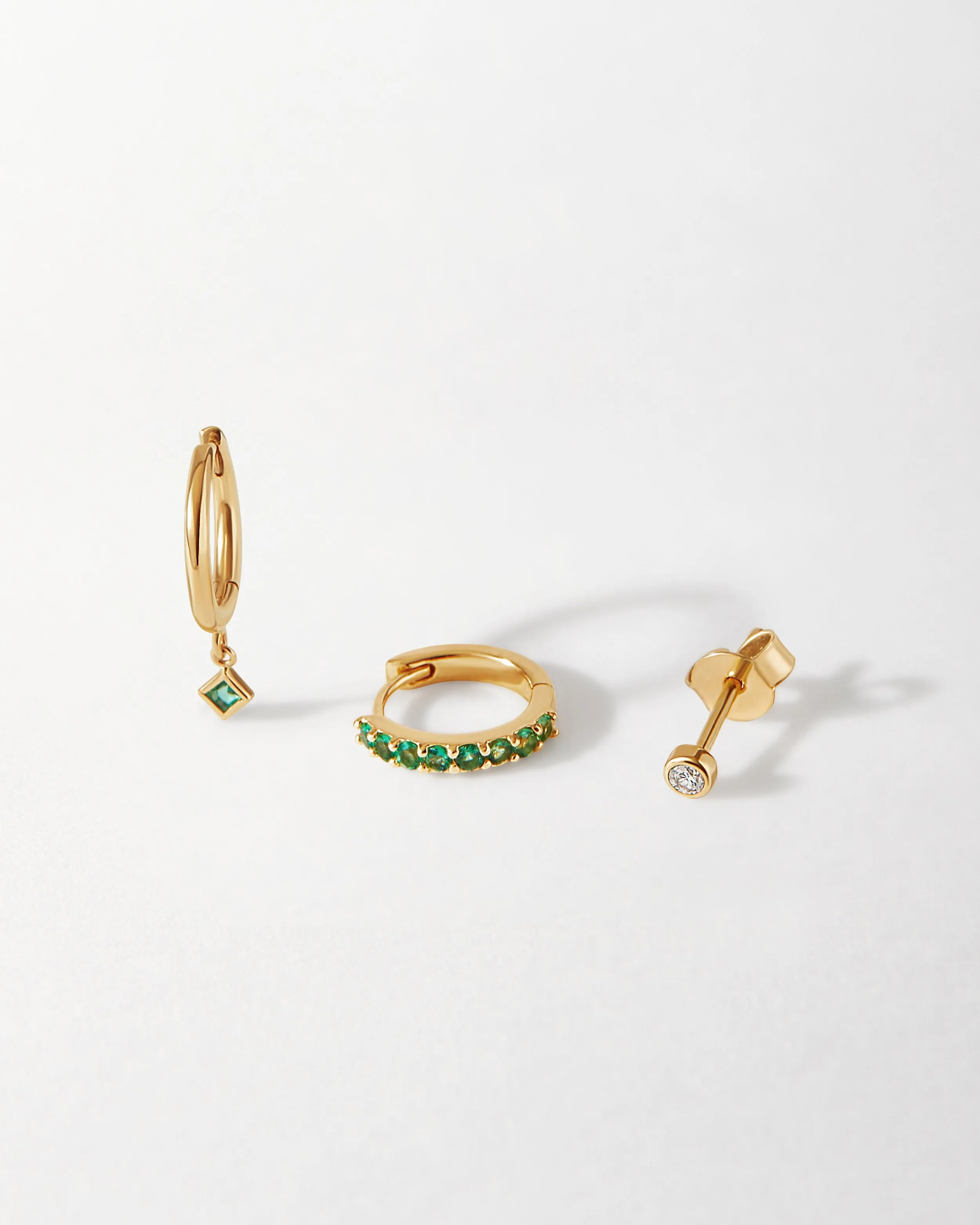 Luxe Emerald Earrings Set