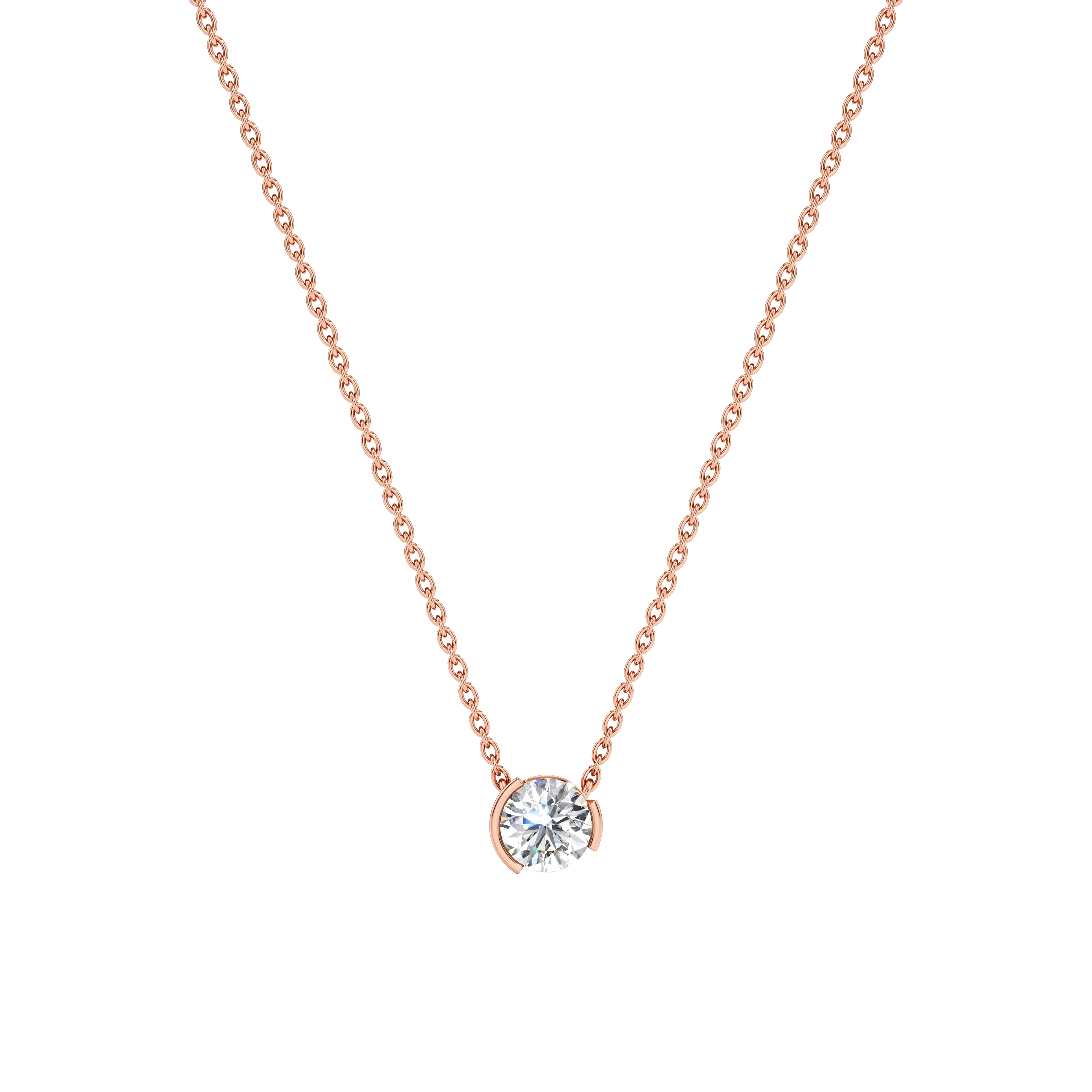 Meta small dahlia pendant necklace