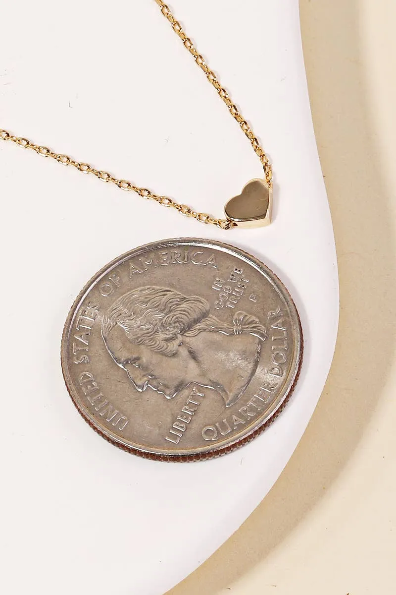 Mini Heart Pendant Necklace