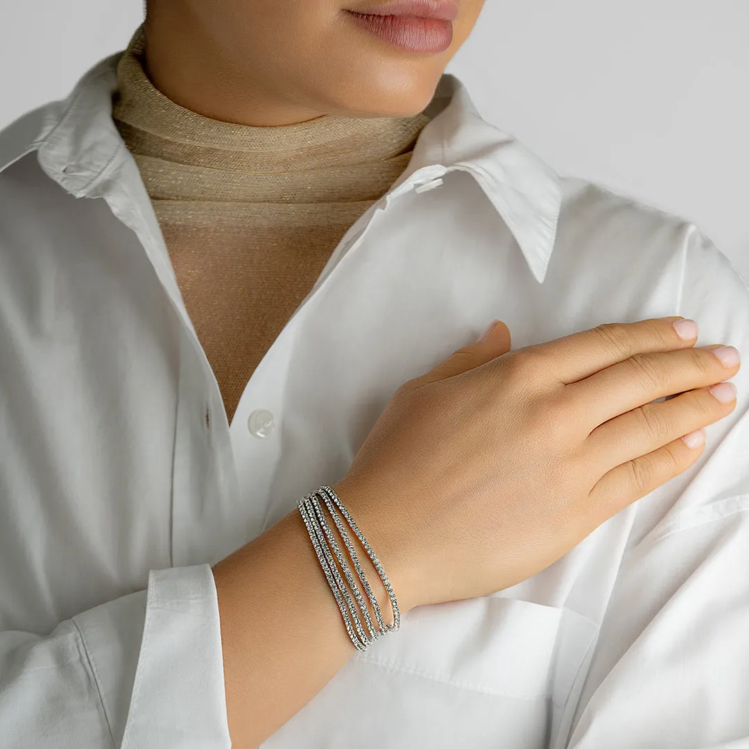 Multi Stretch Crystal Bracelet Set