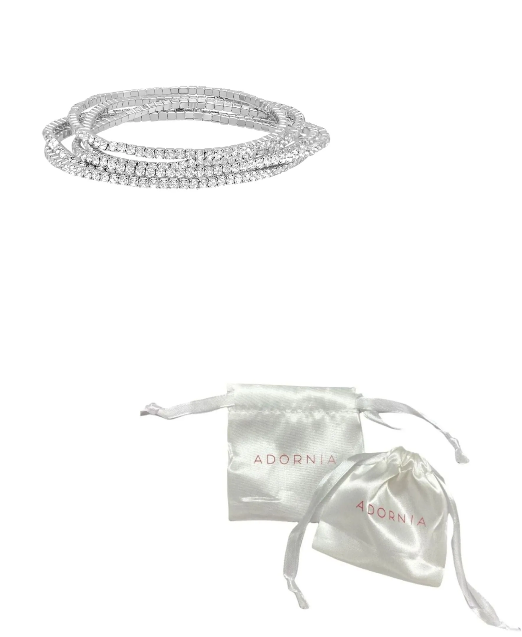 Multi Stretch Crystal Bracelet Set